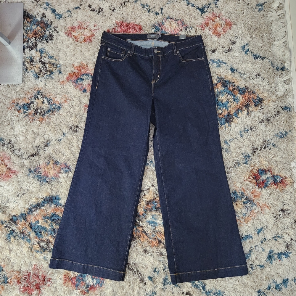 Torrid Wide Leg Vintage Stretch High-Rise Jean Plus Size 18 Boho Bohemian Casual - Picture 4 of 8